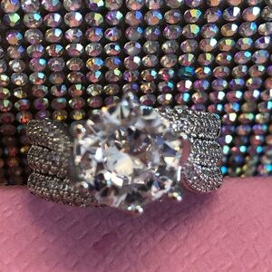 NWOT Large Cubic Zirconia Ring